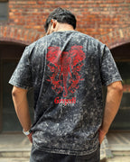 Aghora Ganpati Acid Wash - Oversized T-Shirt