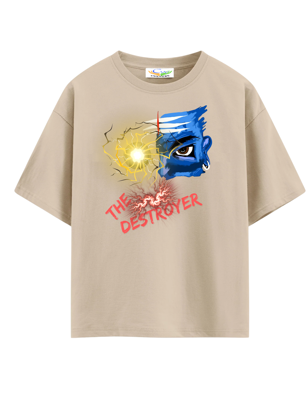 Mahadev, The Destroyer - Oversized T-Shirt