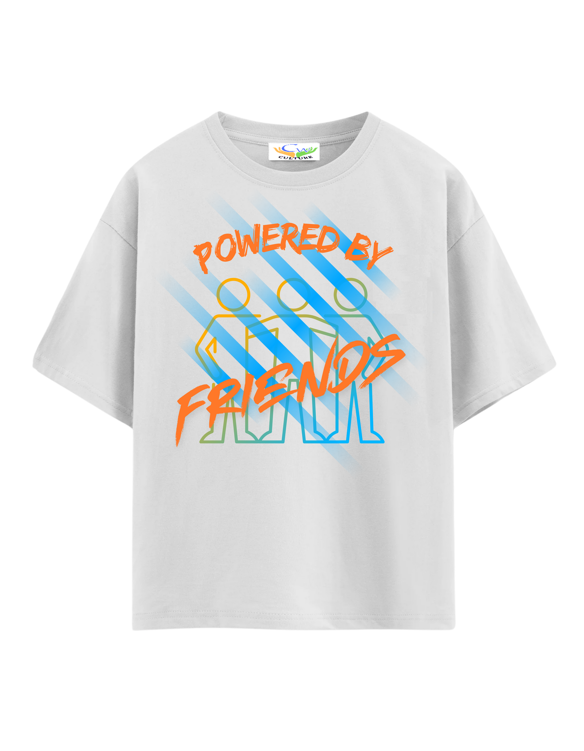Powered by Friends - Oversized T-Shirt