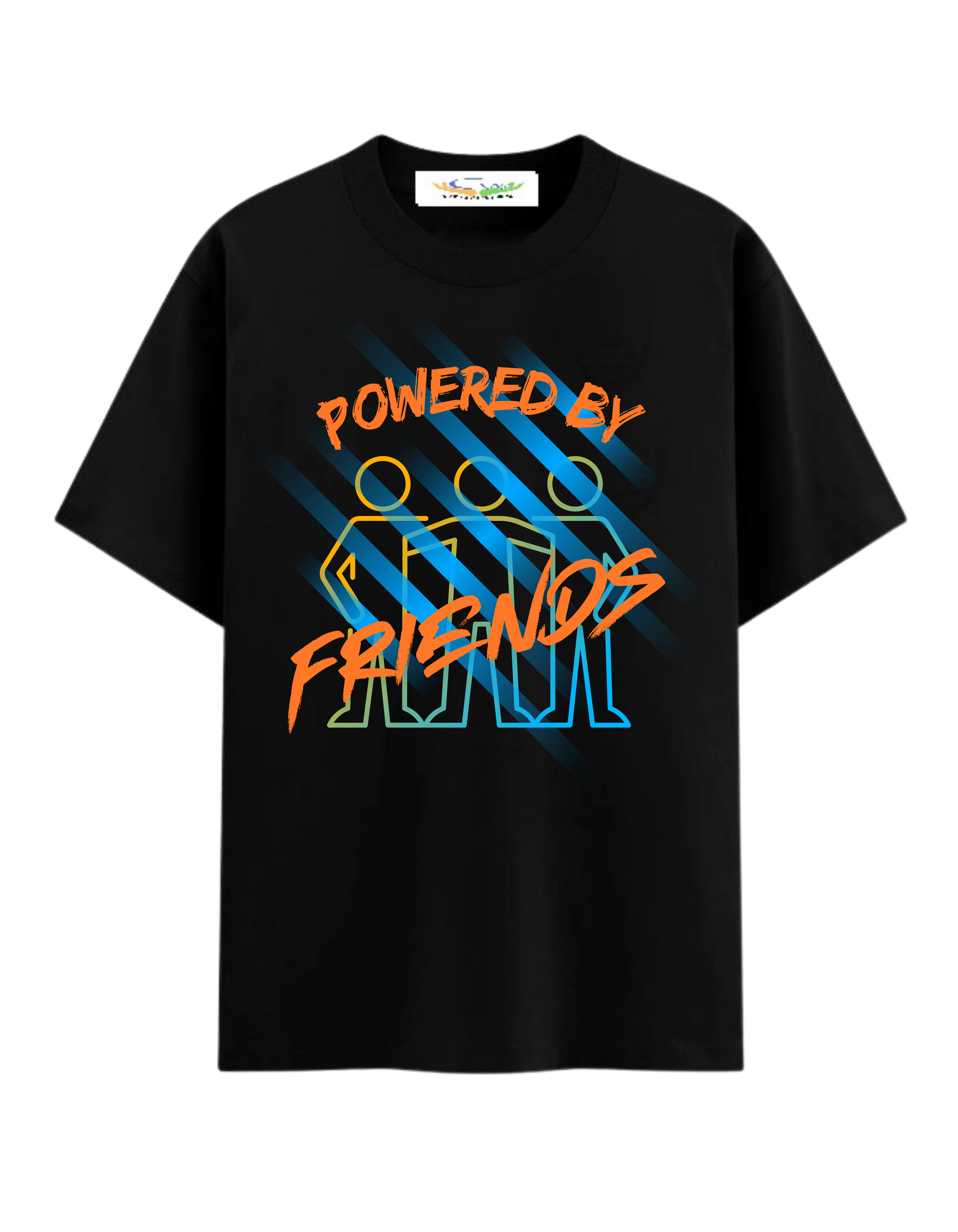 Powered by Friends - Oversized T-Shirt
