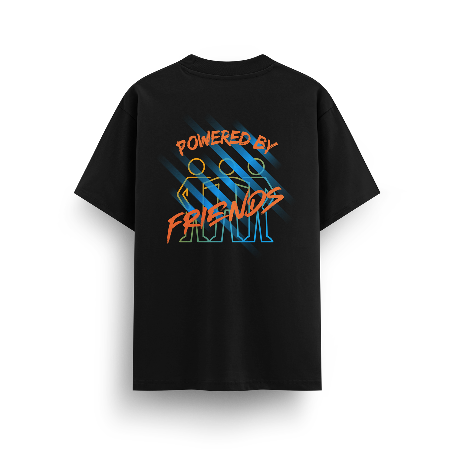 Powered by Friends - Oversized T-Shirt