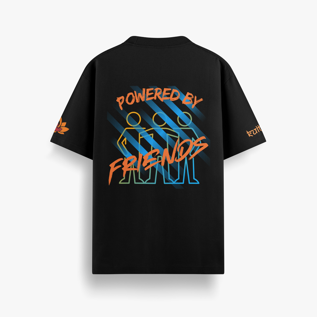 Powered by Friends - Oversized T-Shirt