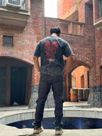 Aghora Ganpati Acid Wash - Oversized T-Shirt